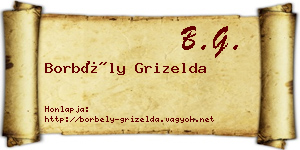 Borbély Grizelda névjegykártya